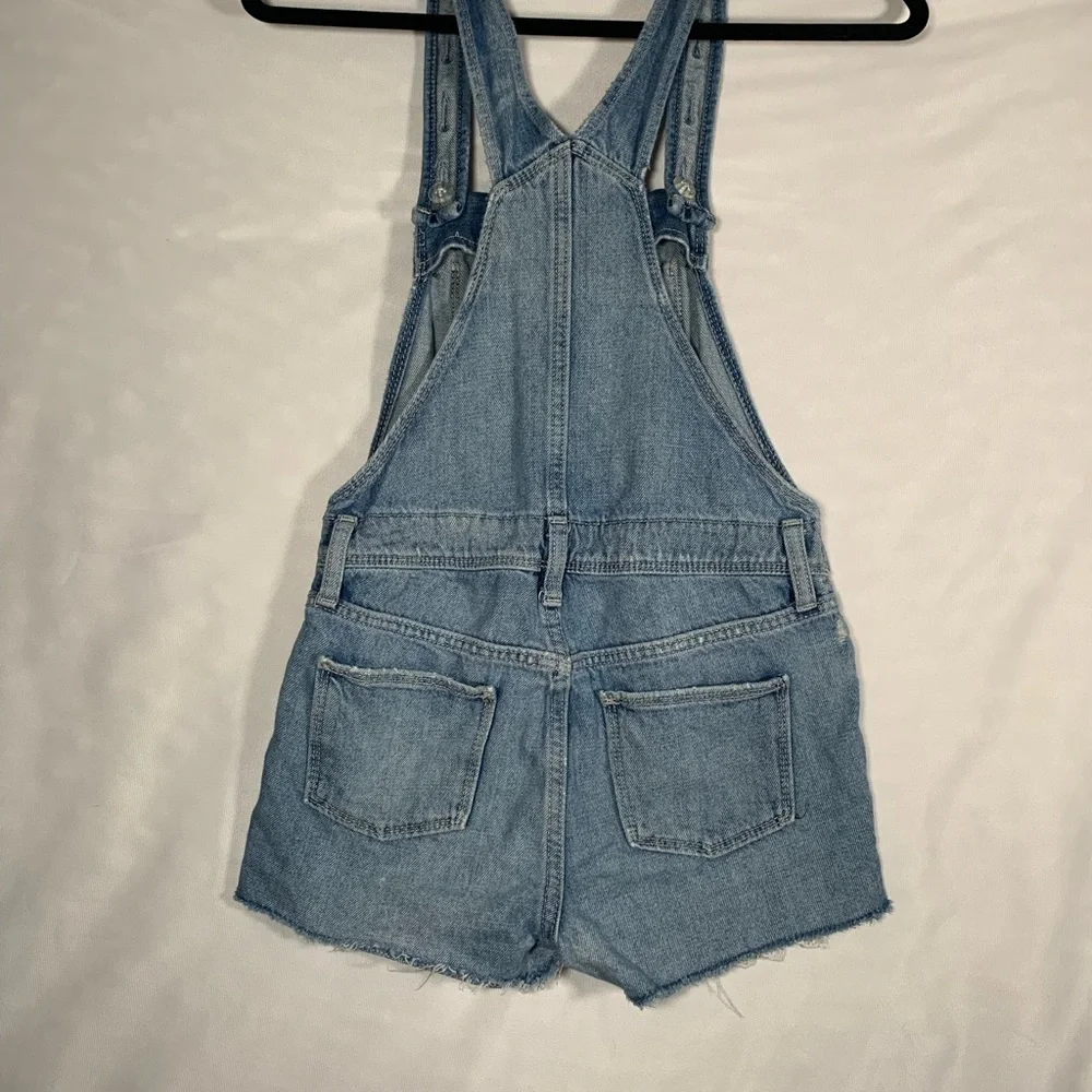Old Navy Light Blue Denim Short Overalls